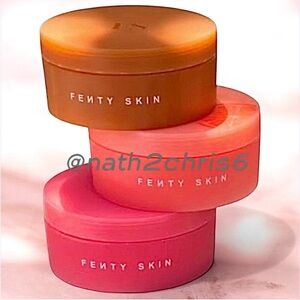3 Fenty Butta Drop Body Creams - Guava Getaway, Citrus Sorbet & Salted Caramel.
